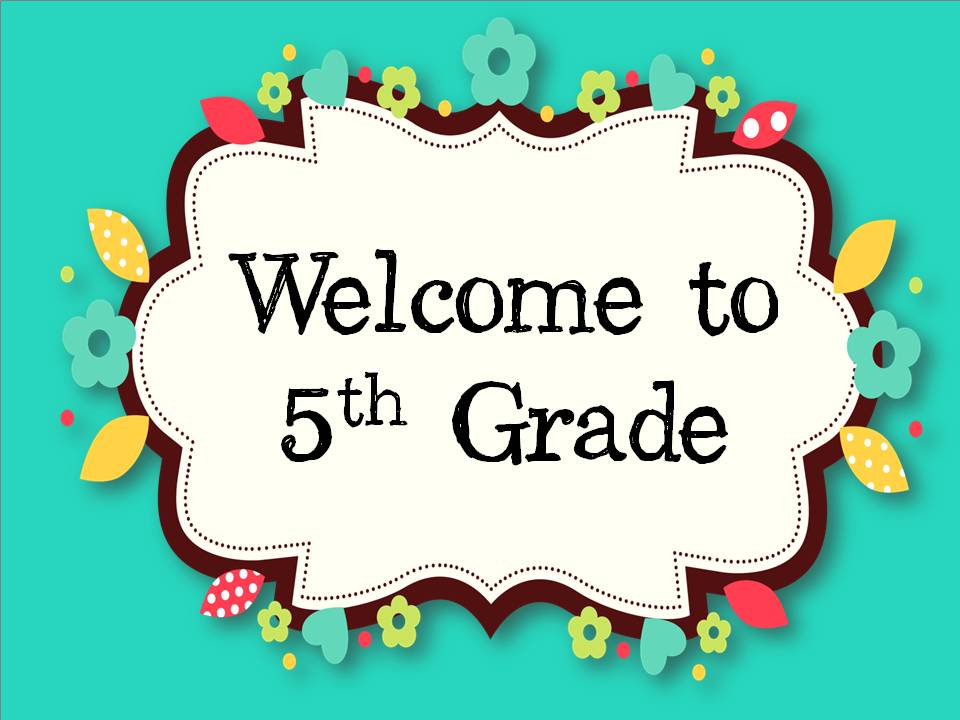 5th grade welcome sign