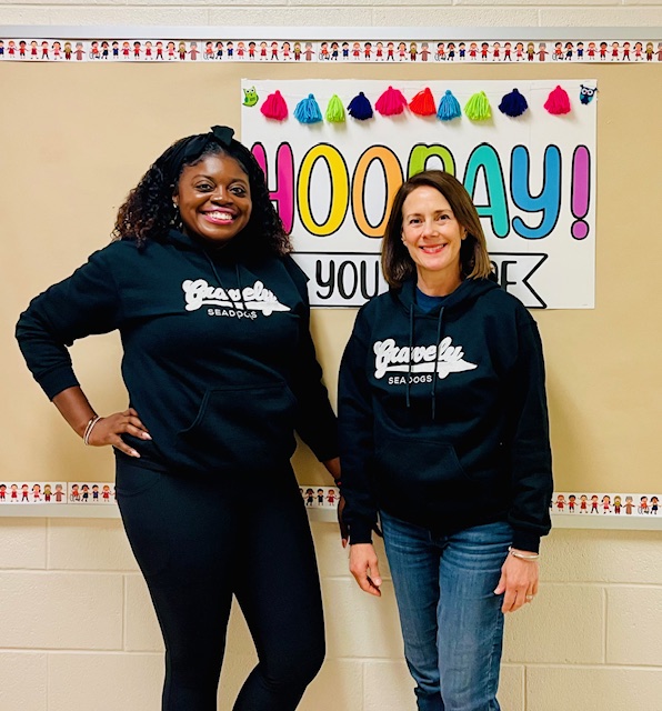 a picture of ms. meachem and mrs. ruetzel